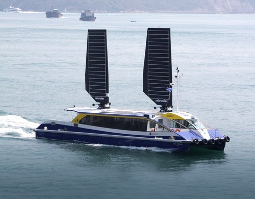 Solar sails in action - already operating in Hong Kong ©  SW
